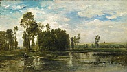 Charles François Daubigny - A Summer Day (Jour d’Été) (Paintings)