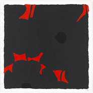 Donald Sultan - Black Poppies, April 25, 2007 (Prints and Multiples) h: 24 x w: 24 in / h: 61 x w: 61 cm