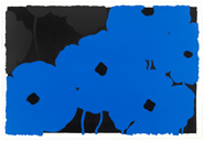 Donald Sultan - Blues and Blacks, May 1, 2008 (Prints and Multiples) h: 52 x w: 76 in / h: 132.1 x w: 193 cm