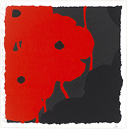 Donald Sultan - Black and Red, April 25, 2007 (Prints and Multiples) h: 24 x w: 24 in / h: 61 x w: 61 cm