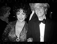 Christopher Makos - Andy with Elizabeth Taylor (Photographs) h: 45 x w: 60 in / h: 114.3 x w: 152.4 cm