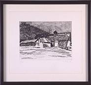 Wolf Kahn - Barn at Thurber Farm, VT (Prints and Multiples) h: 13 x w: 19.7 cm / h: 5.1 x w: 7.8 in
