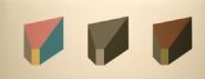 Sol LeWitt - Forms Derived From A Cube In Colour (Simple & Superimposed) & Black & Grey) 1 (Prints and Multiples) h: 20 x w: 52 in / h: 50.8 x w: 132.1 cm