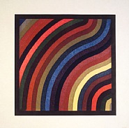 Sol LeWitt - Two Centimeter Wavy Bands in Colors (Prints and Multiples) h: 22.2 x w: 22.2 in / h: 56.4 x w: 56.4 cm