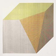 Sol LeWitt - Isometric Form with Lines in Four Directions and Four Colors (Prints and Multiples) h: 42 x w: 42 in / h: 106.7 x w: 106.7 cm