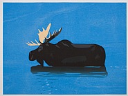 Alex Katz - Moose (Prints and Multiples) h: 21.8 x w: 29.5 in / h: 55.4 x w: 74.9 cm