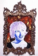 Kenny Scharf - Angel in Hell (Cindy Sherman) (Paintings) h: 49 x w: 29 in / h: 124.5 x w: 73.7 cm