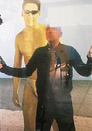 Brian Clarke with 'Study for Caryatid' from <I>Transillumination</I>