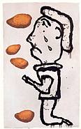 Donald Baechler - Prayer (Prints and Multiples) h: 78.5 x w: 48 in / h: 199.4 x w: 121.9 cm