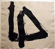 Robert Motherwell - Black Gesture (Works on Paper (Drawings, Watercolors etc.)) h: 20 x w: 22.2 in / h: 50.8 x w: 56.4 cm