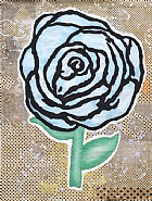 Donald Baechler - The Azzure Illusion (Mixed Media) h: 52 x w: 40 in / h: 132.1 x w: 101.6 cm