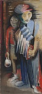 Norman Lewis - Musicians (Paintings) h: 40.3 x w: 18 in / h: 102.4 x w: 45.7 cm