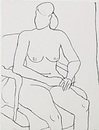 Richard Diebenkorn - Seated Nude (Prints and Multiples) h: 26.2 x w: 20 in / h: 66.5 x w: 50.8 cm