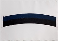 Ellsworth Kelly - Colored Paper Image III (Blue Black Curves) (Works on Paper (Drawings, Watercolors etc.)) h: 32.5 x w: 46.5 in / h: 82.6 x w: 118.1 cm