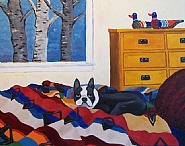 Finnegan On The Pendleton Blanket