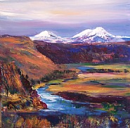Crooked River View Three Sisters