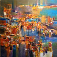 City Lights Diptych