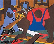 Jacob Lawrence - Carpenters (Prints and Multiples) h: 21.8 x w: 25.8 in / h: 55.4 x w: 65.5 cm