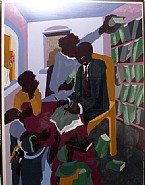 Jacob Lawrence - Lawyers and Clients (Prints and Multiples) h: 43 x w: 34 in / h: 109.2 x w: 86.4 cm