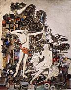 Vik Muniz - Apollo and Diana, after Lucas Cranach (Pictures of Junk) (Prints and Multiples) h: 91 x w: 71 in / h: 231.1 x w: 180.3 cm