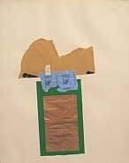 Robert Motherwell - Holland Collage with Gauloises (Paintings) h: 29 x w: 23 in / h: 73.7 x w: 58.4 cm