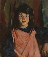 Mary Patton in Rose Smock