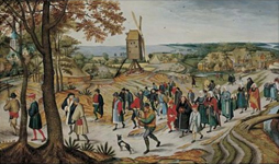Peasant wedding procession