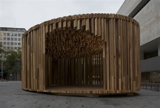 David Adjaye's Sclera A Tulipwood Pavilion