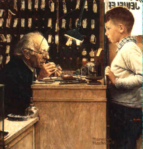 Norman Rockwell, The watchmaker