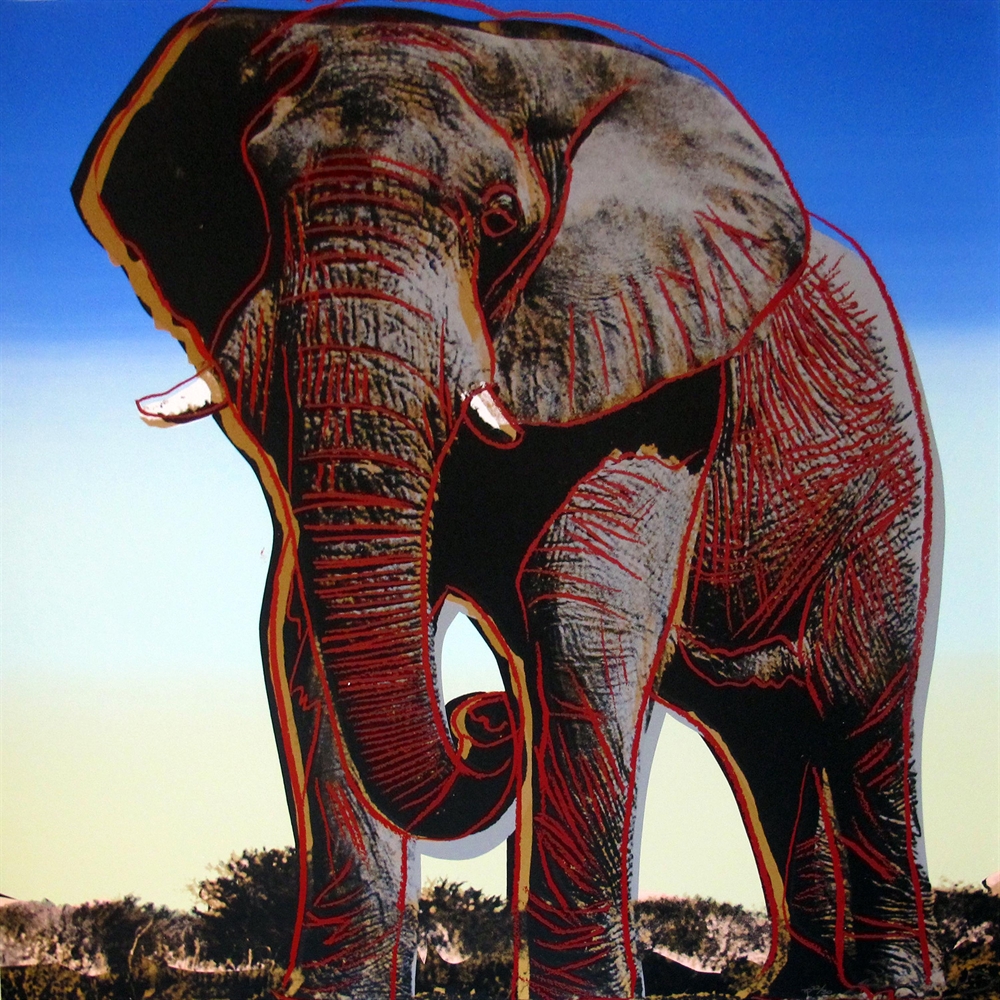 African Elephant From Endangered Species By Andy Warhol On Artnet