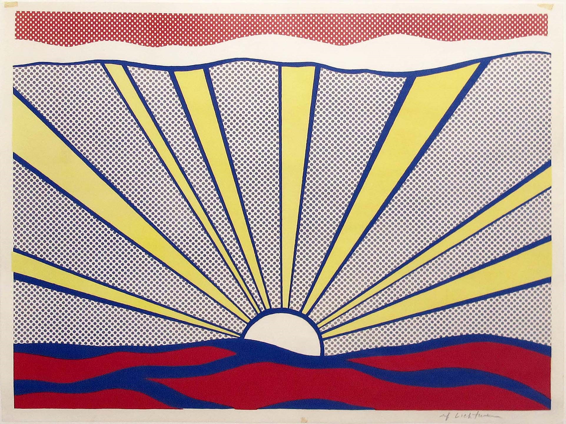 Sunrise By Roy Lichtenstein On Artnet Auctions   Roy Lichtenstein Sunrise Prints And Multiples Offset Lithograph Zoom 