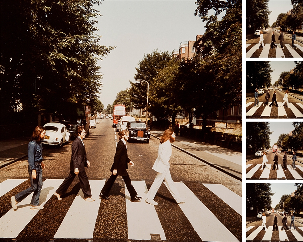 Five Frames from Abbey Road Cover Shoot by Iain MacMillan on artnet ...