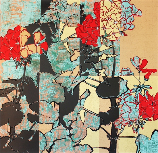 Red Geraniums by Robert Kushner on artnet Auctions