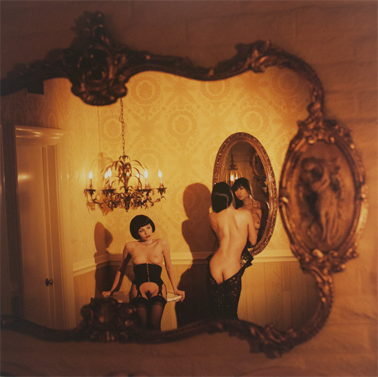 Hiromi and Thea in a Yellow Room by Guido Argentini