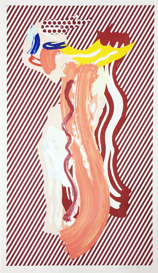 Nude from Brushstroke Figures series by Roy Lichtenstein