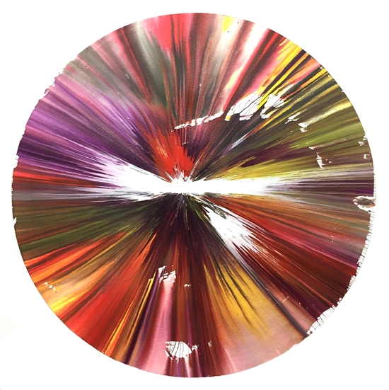 Circle Spin Painting (Created at Damien Hirst Spin Workshop) by Damien ...