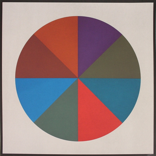 Circles Divided into Eight Equal Parts with Colors Superimposed in Each ...