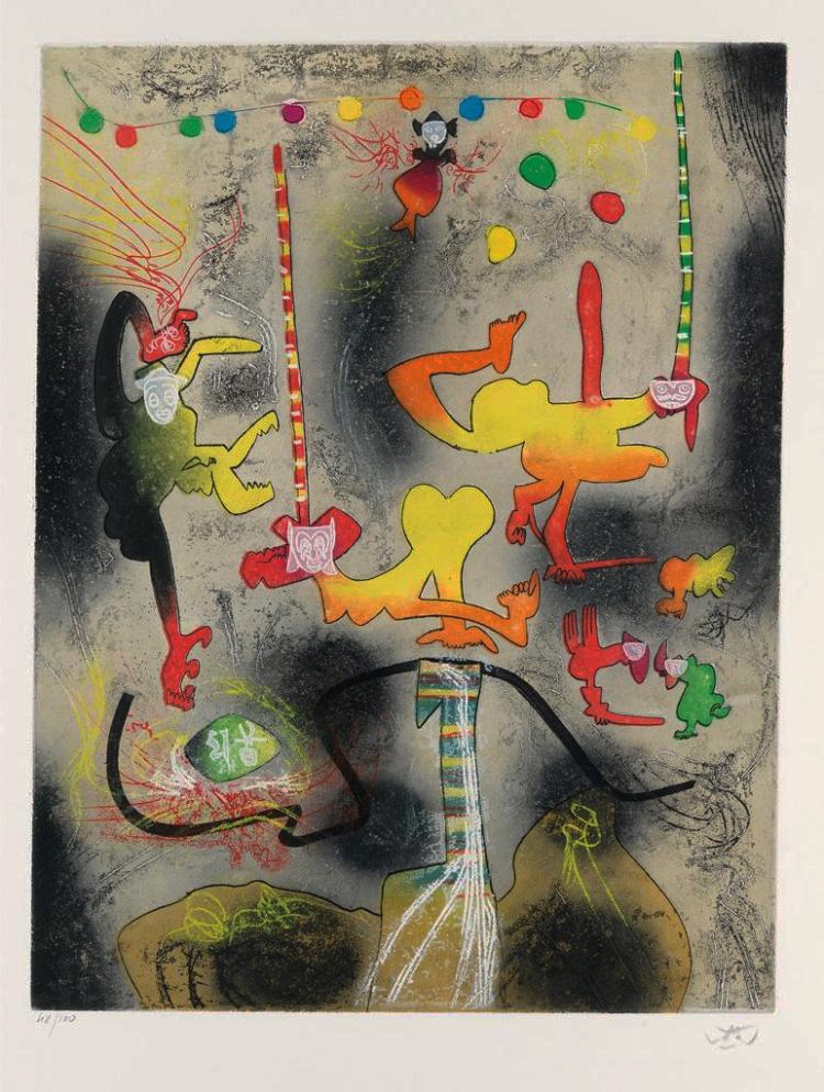 Untitled (from Carne-Amont portfolio) by Roberto Matta on artnet Auctions