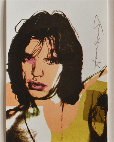 Mick Jagger Announcement Cards (full set of 10 signed cards) by Andy ...