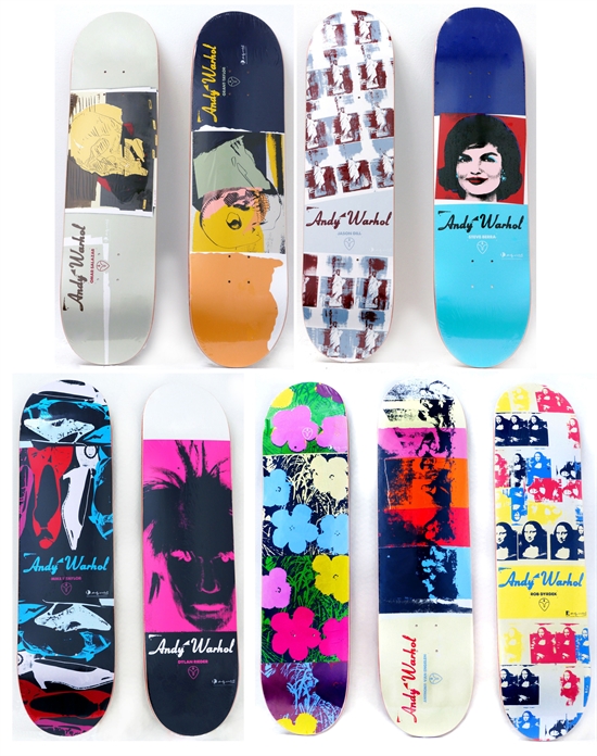 Skate Decks (set of 9) by Andy Warhol on artnet Auctions