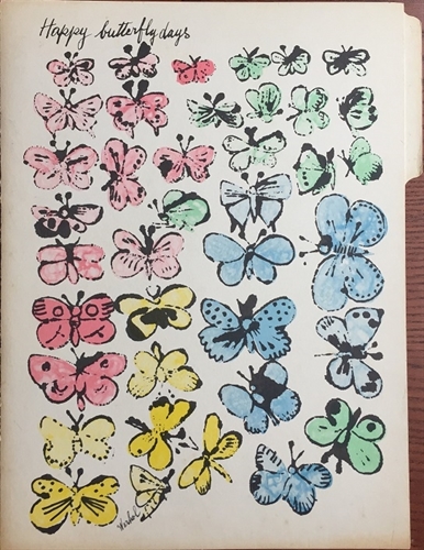 Happy Butterfly Days Commercial Folder by Andy Warhol on artnet Auctions