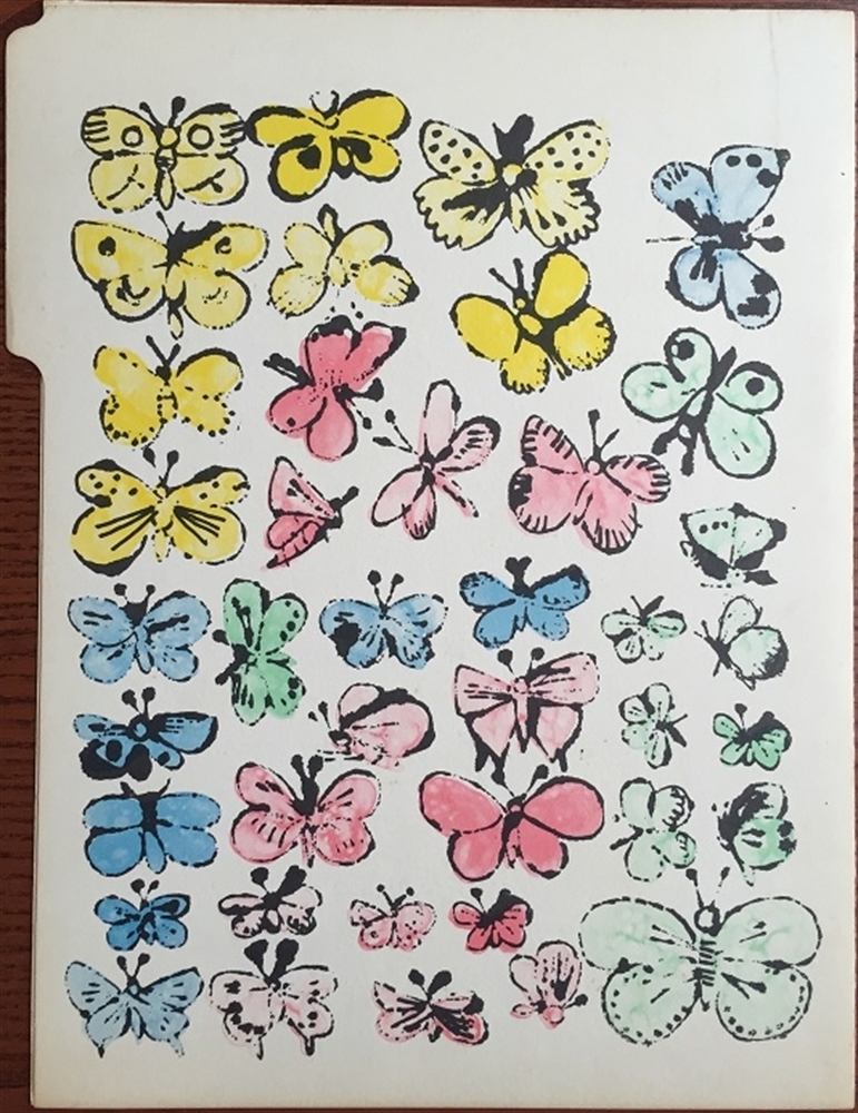 Happy Butterfly Days Commercial Folder by Andy Warhol on artnet Auctions