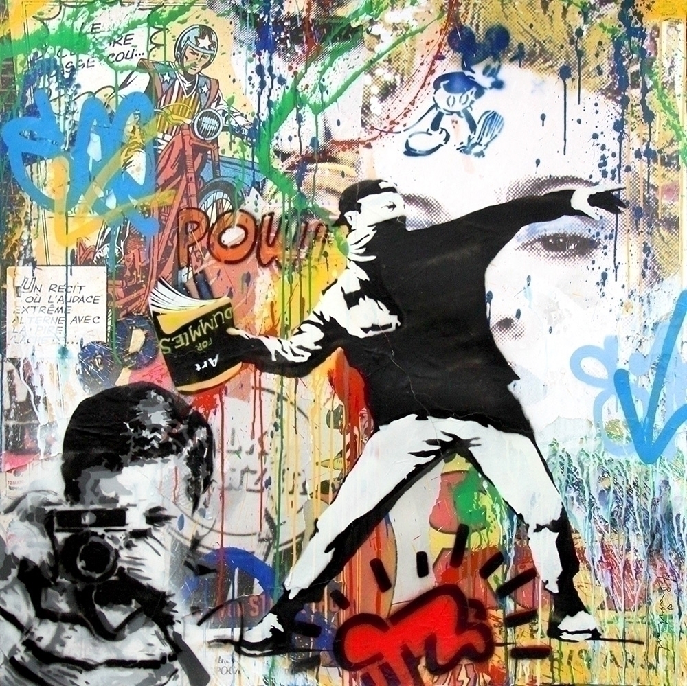 Banksy Thrower by Mr. Brainwash on artnet Auctions