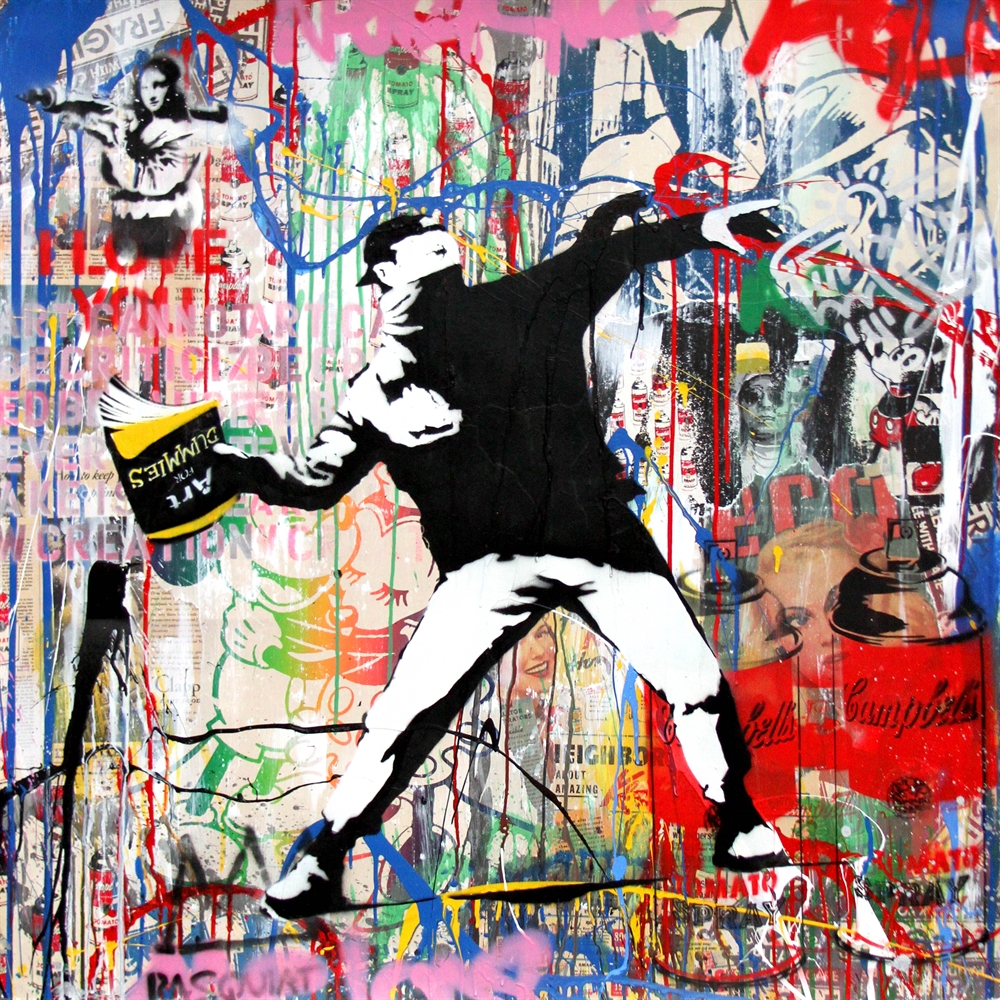 Banksy Thrower by Mr. Brainwash on artnet Auctions