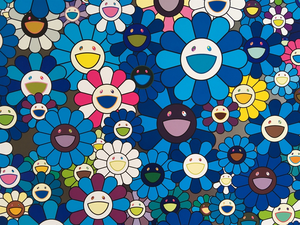 An Homage to IKB 1957 D (+ 3 others; 4 works) by Takashi Murakami on ...