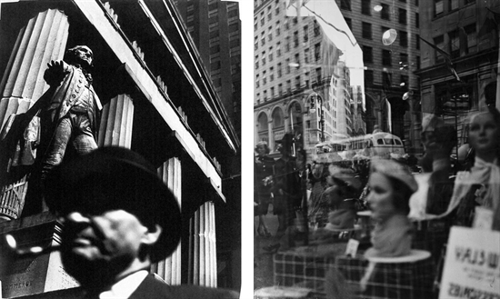 Wall Street, New York (+ Fifth Avenue, Reflections; 2 works) by Lisette ...