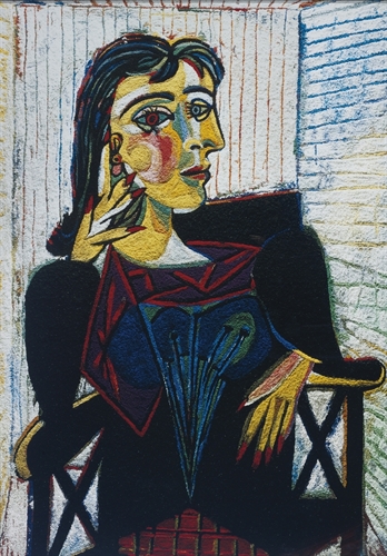 Dora Maar, after Picasso (Pictures of Pigment) by Vik Muniz on artnet ...