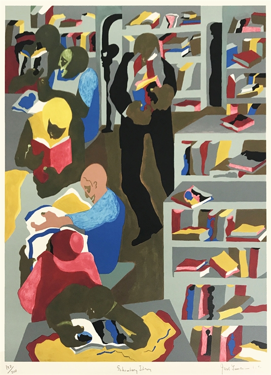 Schomburg Library by Jacob Lawrence on artnet Auctions