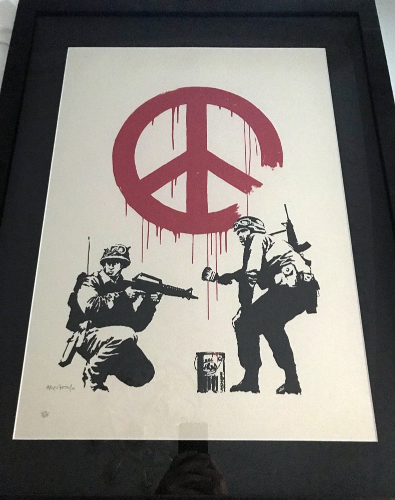 Banksy CND SOLDIERS WCP シルクスクリーン ポスター+ranfri.com