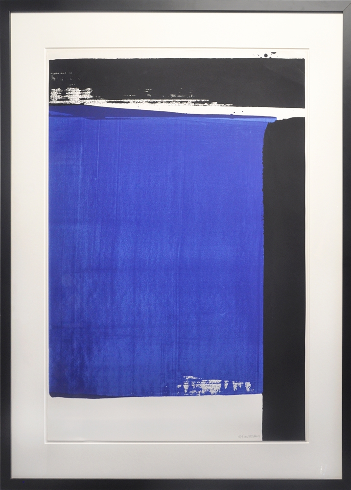 Composition in Blue (Sérigraphie 16) by Pierre Soulages on artnet Auctions